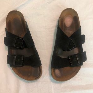 Black Suede Birkenstocks